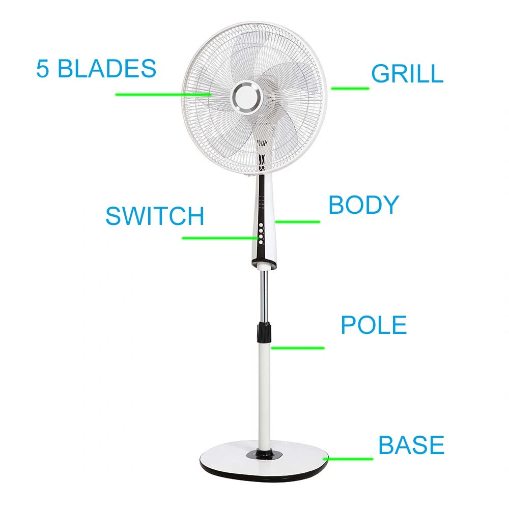 High Air Flow Plastic Stand Fan