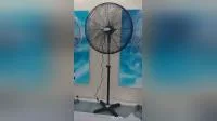 Exaustor de ventilação industrial elétrico com suporte de pedestal FL 75cm com CB