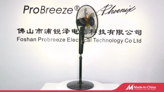 Ventilador de pé Pedestal Ventilador de suporte 16 Polegada 18 Polegada Suporte solar Ventilador de suporte com ventilador de suporte industrial remoto Ventilador elétrico de pé DC Ventilador de suporte